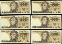 zestaw: 9 x 500 złotych 1.06.1982, serie: EF, EH