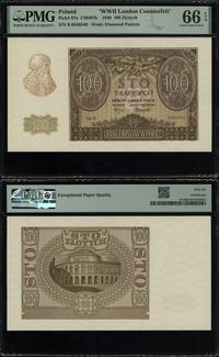 100 złotych 1.03.1940, seria B, numeracja 064654