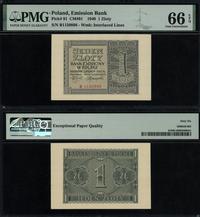 1 złoty 1.03.1940, seria B, numeracja 1150898, p
