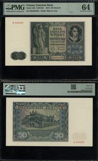 50 złotych 1.08.1941, seria B, numeracja 6435238
