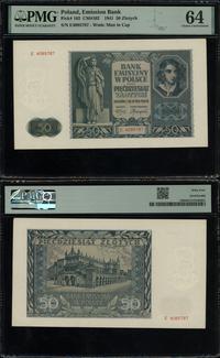 50 złotych 1.08.1941, seria E, numeracja 4085787