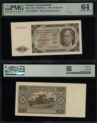 10 złotych 1.07.1948, seria C, numeracja 4638531