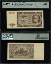 10 złotych 1.07.1948, seria G, numeracja 9002692