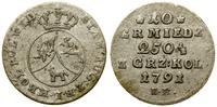 Polska, 10 groszy miedziane, 1791 EB