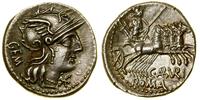 denar 132 pne, Rzym, Aw: Głowa Romy w prawo, za 