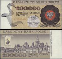 200.000 złotych 1.12.1989, seria A, numeracja 05