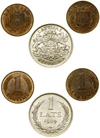 zestaw 3 monet, w skład zestawu wchodzi 1 łat 19