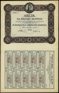 Polska, 1 akcja na 500 złotych, 15.05.1927