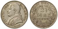 2 1/2 lira 1867/R, Rzym
