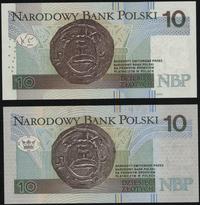 Polska, 2 x 10 złotych, 25.03.1994 i 15.09.2016