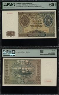 100 złotych 1.08.1941, seria A, numeracja 249532