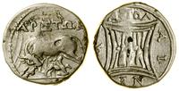 drachma ok. 120–70 pne, Aw: Krowa stojąca w lewo