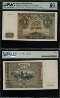 100 złotych 1.08.1941, seria D, numeracja 011048