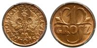 1 grosz 1936, Warszawa, piękna moneta , w opakow