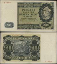 500 złotych 1.03.1940, seria B, numeracja 135791