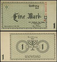 1 marka 15.05.1940, seria A, numeracja 368733, b