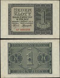 1 złoty 1.08.1941, seria AF, numeracja 0660256, 