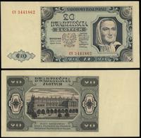 20 złotych 1.07.1948, seria CY, numeracja 344186
