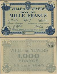 1.000 franków (blanco) 25.06.1940, perforacja 58
