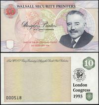 banknot testowy - Walsall Security Printers (10 