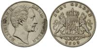 2 guldeny 1849, ślady korozji, moneta wyczyszczo