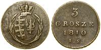 3 grosze 1810 IS, Warszawa, Iger KW.10.1.a, Plag