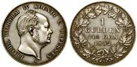 1 gulden 1852 A, Berlin, srebro, 10.61 g, przeta