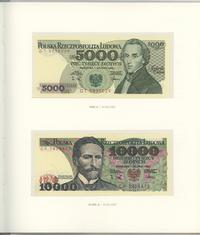 Polska, zestaw banknotów obiegowych PR, banknoty polskie 1975-1996, 1982–1993