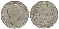 1/2 guldena 1845, wyczyszczone