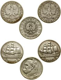 zestaw 3 monet 1934, 2 x 1936, Warszawa, Józef P