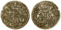trojak 1760, Gdańsk, litery R E Œ (inicjały minc
