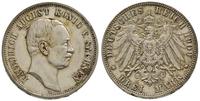 3 marki 1909 / E, Muldenhütten, moneta czyszczon