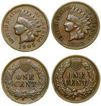 zestaw 2 x 1 cent 1888, 1905, Filadelfia, typ In
