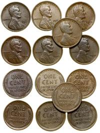 zestaw 7 x 1 cent, Filadelfia, typ Lincoln, w sk