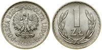 1 złoty 1970, Warszawa, aluminium, Parchimowicz 