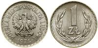1 złoty 1974, Warszawa, aluminium, Parchimowicz 