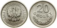 20 groszy 1957, Warszawa, aluminium, Parchimowic