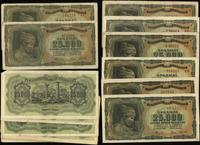 Grecja, zestaw: 21 x 25.000 drachm, 12.8.1943