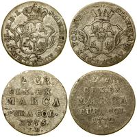 zestaw 2 x półzłotek (2 grosze) 1772 IS, 1775 EB