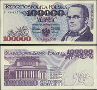 100.000 złotych 16.11.1993, seria F, numeracja 4