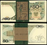 paczka 71 sztuk x 50 złotych z banderolą NBP 1.1