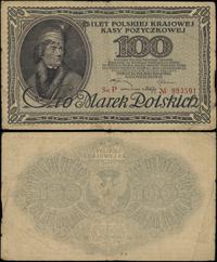 100 marek polskich 15.02.1919, seria P, numeracj