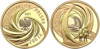 200 złotych  2001, NOWE MILLENIUM, złoto 15.37 g