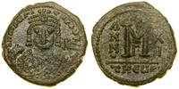 follis rok 11 (AD 592–593), Antiochia, Aw: Popie