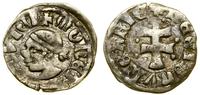denar ok. 1358–1366, Aw: Głowa Saracena w lewo, 