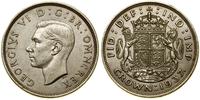 1 korona 1937, Londyn, srebro próby 500, 28.22 g
