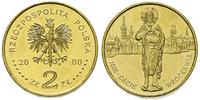 2 złote 2000, 1000-lecie Wrocławia, Nordic Gold,