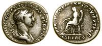 denar 114–117, Rzym, Aw: Popiersie władcy w praw