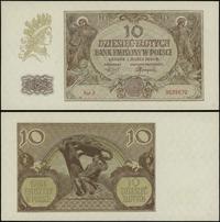 10 złotych 1.03.1940, seria J, numeracja 9525572