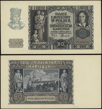20 złotych 1.03.1940, seria H, numeracja 4426721